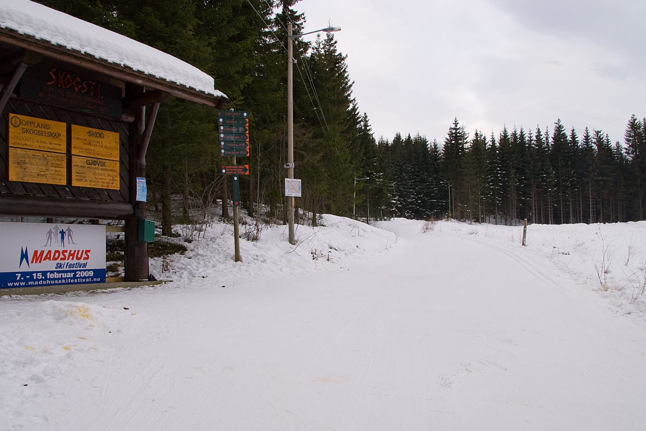 Løypestart ved Eiktunet