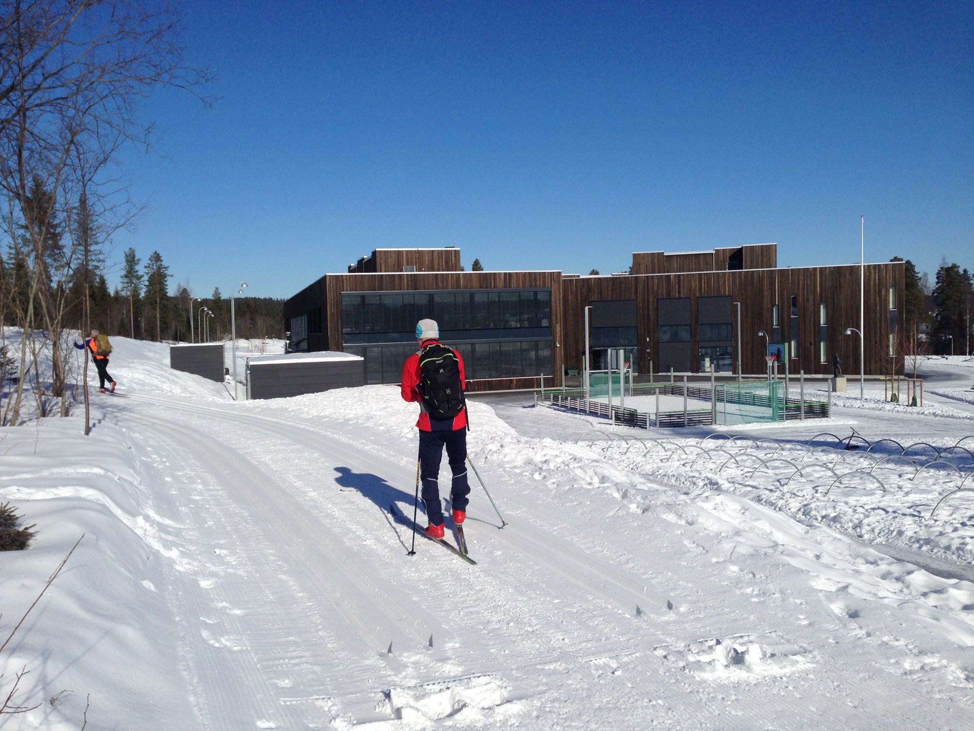 Løypestart ved Raufoss skole
