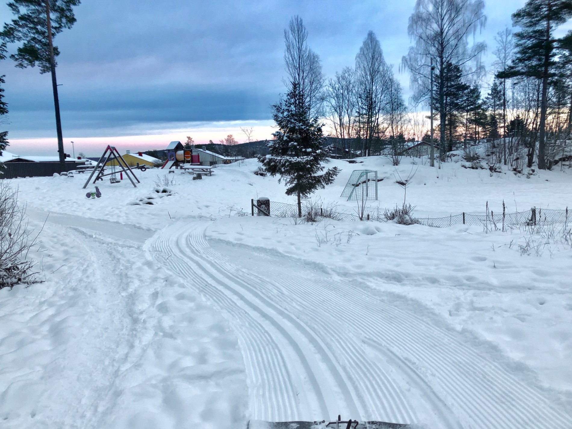 Løypestart ved Skatvedt