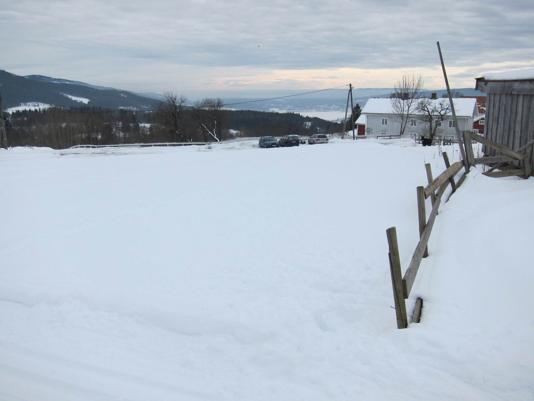 Løypeutsikt fra Austgarden