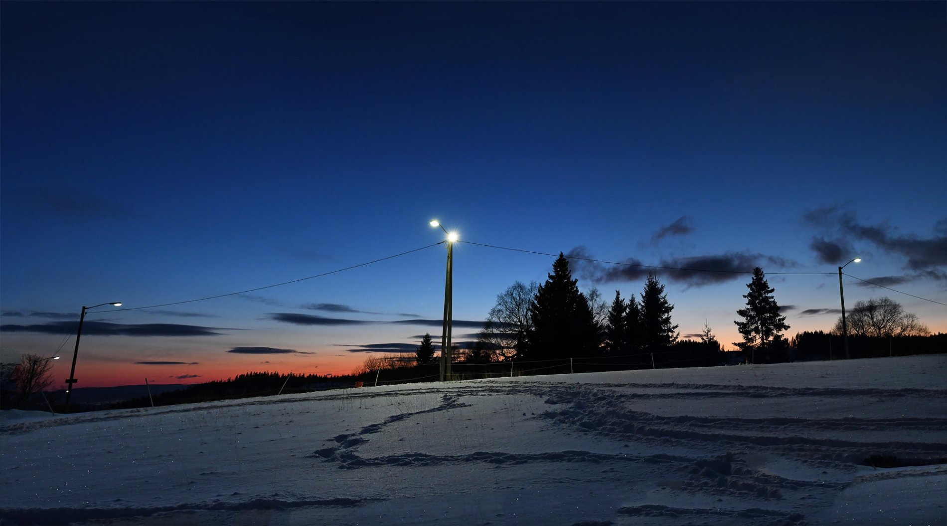 Lysløypa på Solli er klar