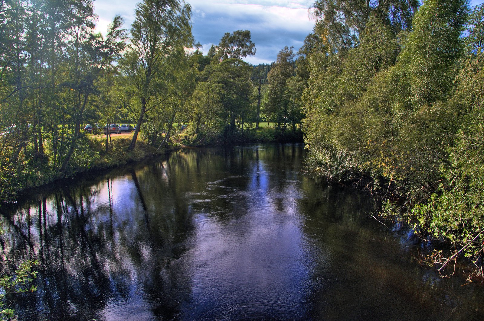 Lysspill i Sørkedalselven