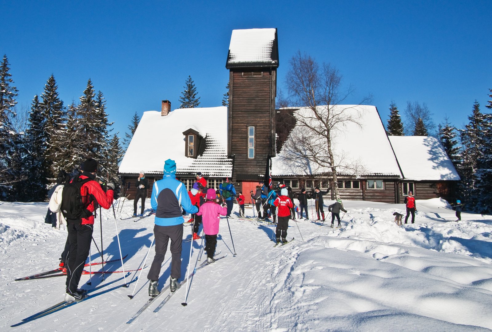 Mange på vollen i dag