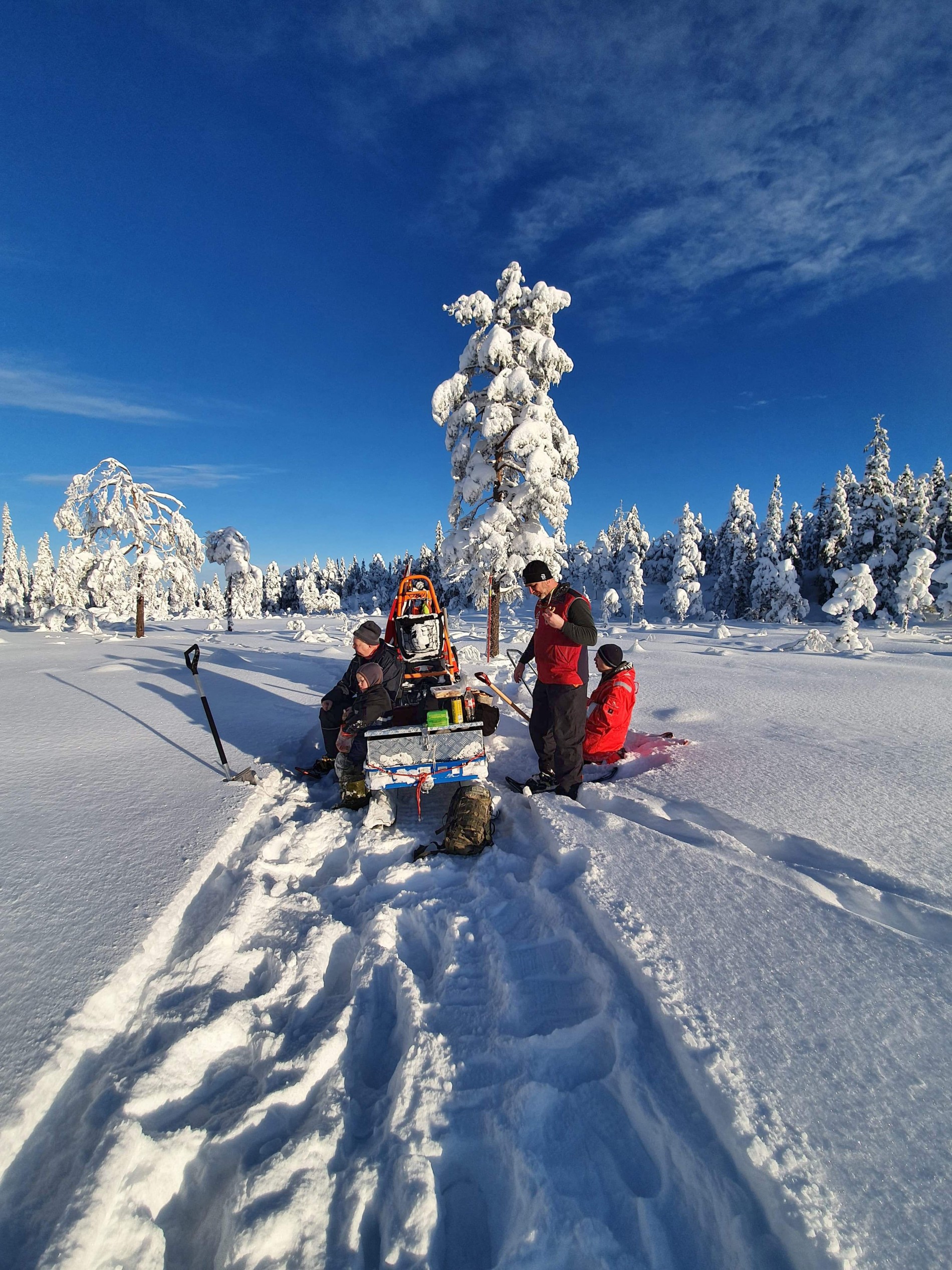 Matpause på Stormyra