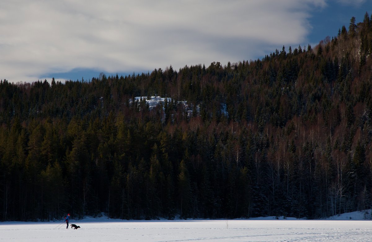 Med drahjelp over Østernvann