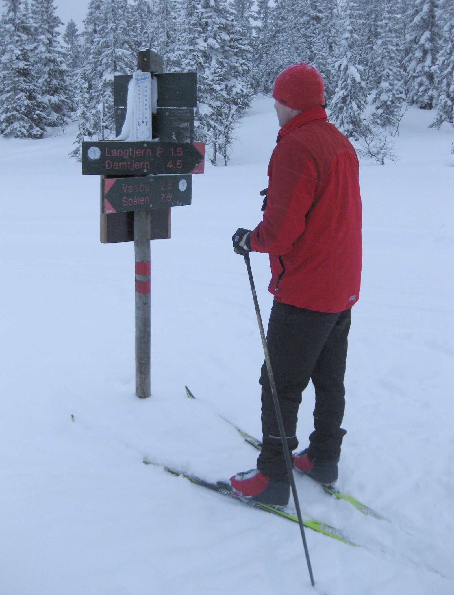 Minus ti grader og silkeføre ved Borgersetra