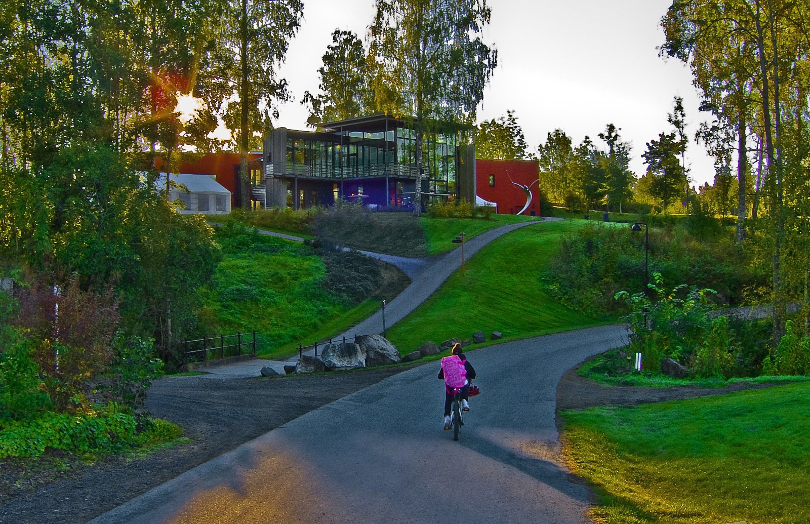 Morgensykling ved Haga