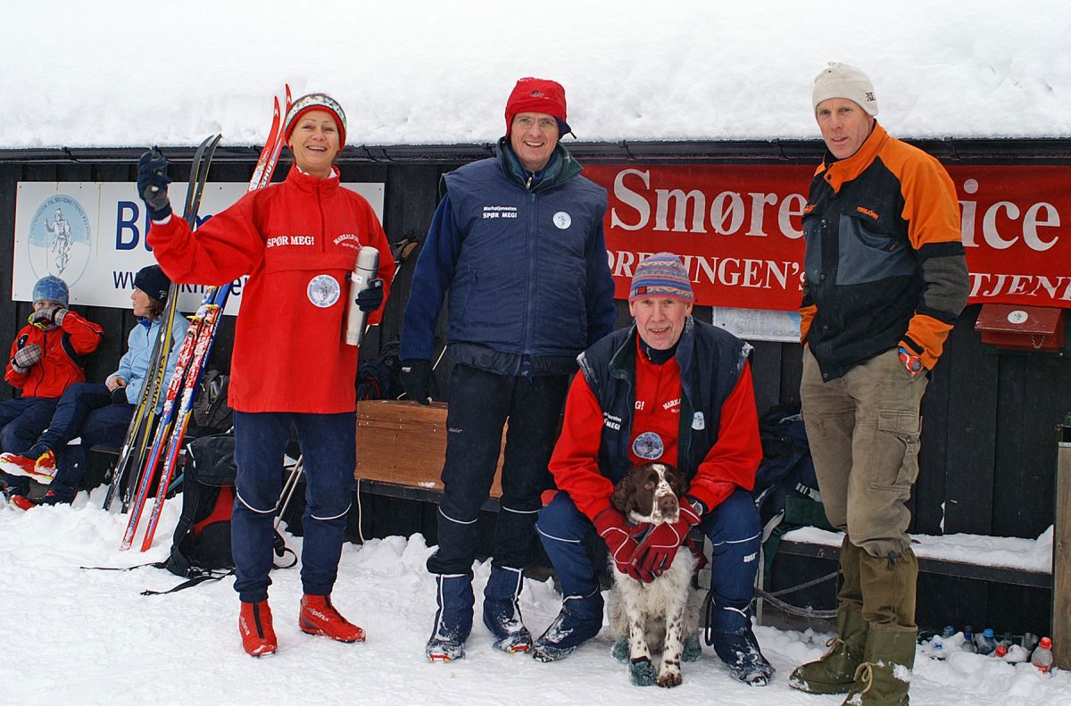 Muntert smøreteam på Kikutstua