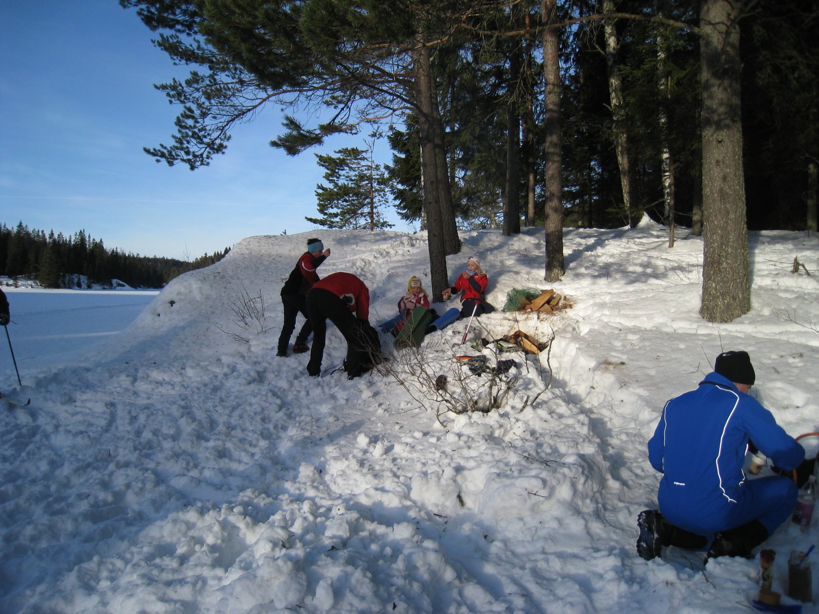Mye besøk på Skijeger'ns kaffepost