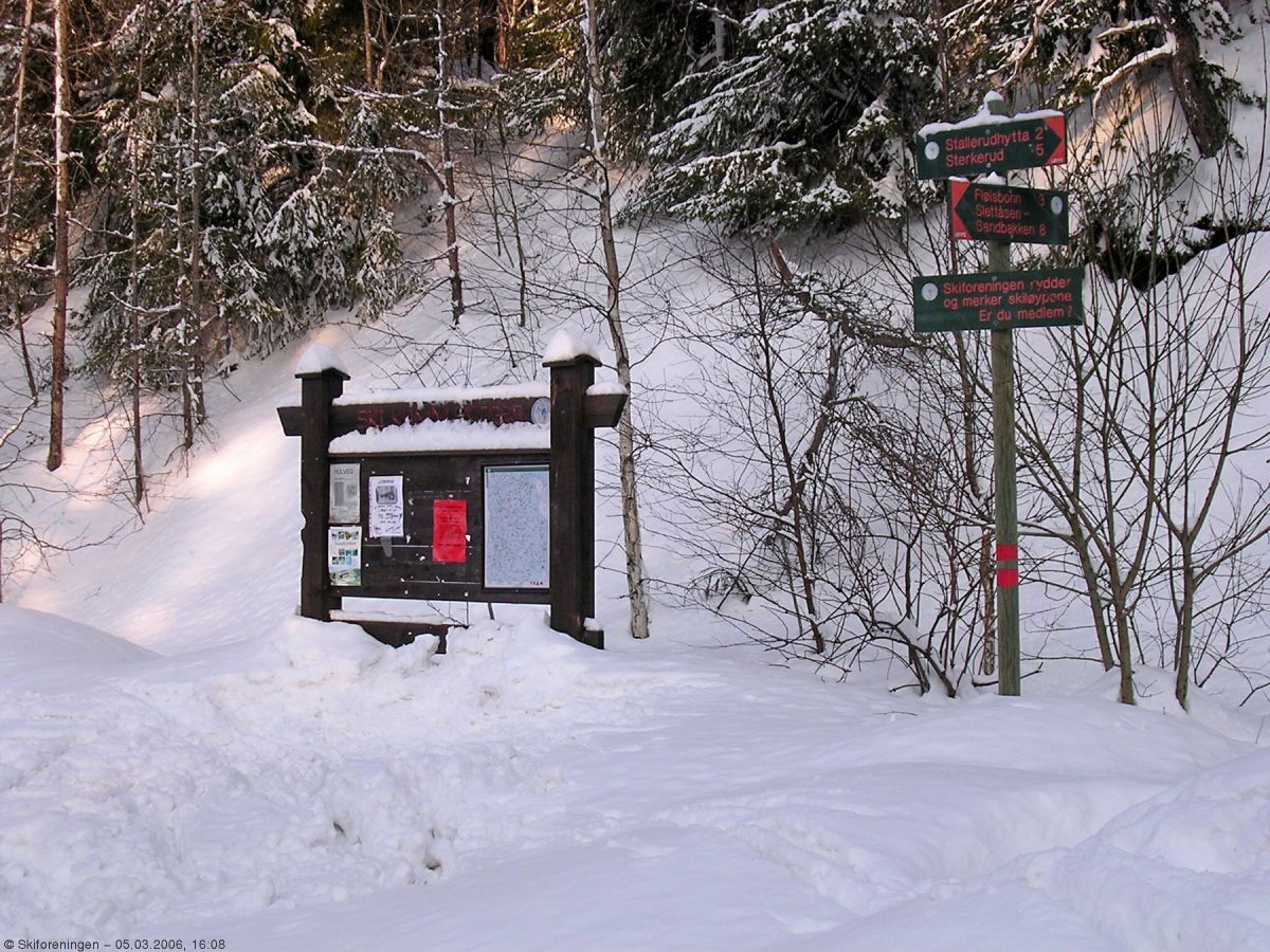Mye snø, også i Sørmarka