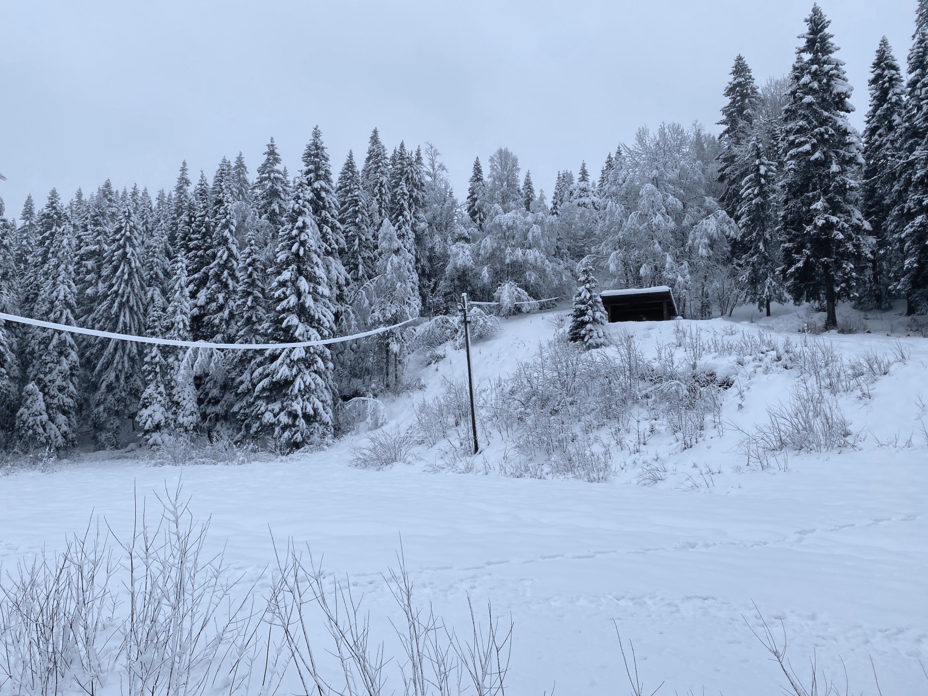 Mye snø ved skileiken på Kleiva