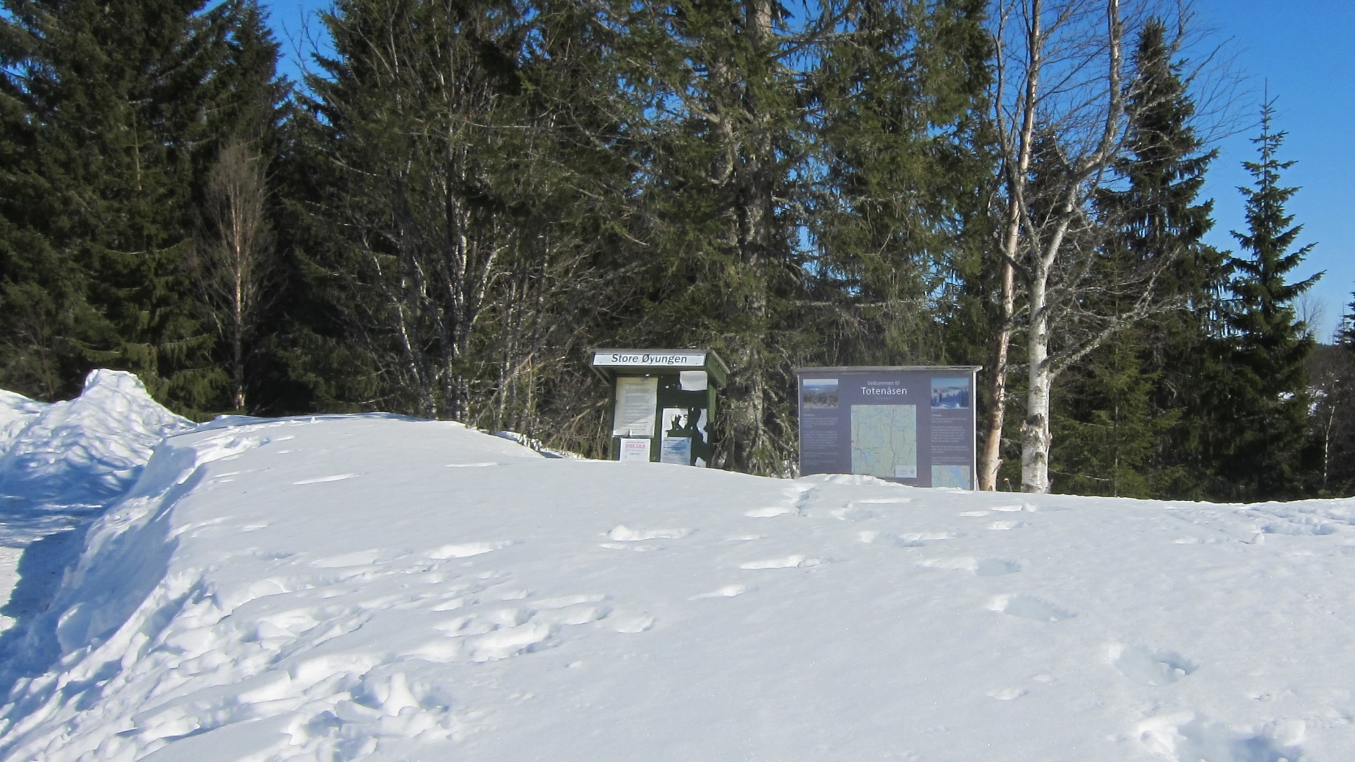 Mye snø ved Store Øyungen