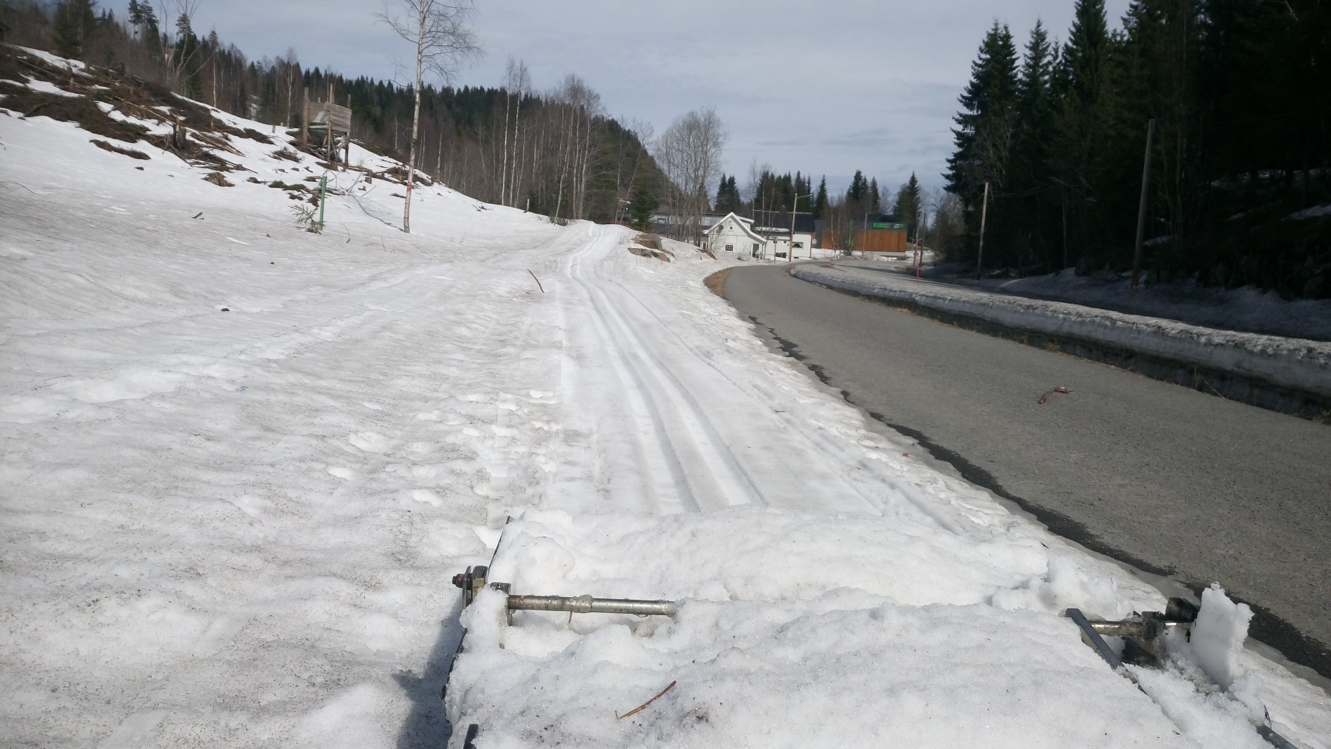 Nå er det bare preparering med scooter som gjelder