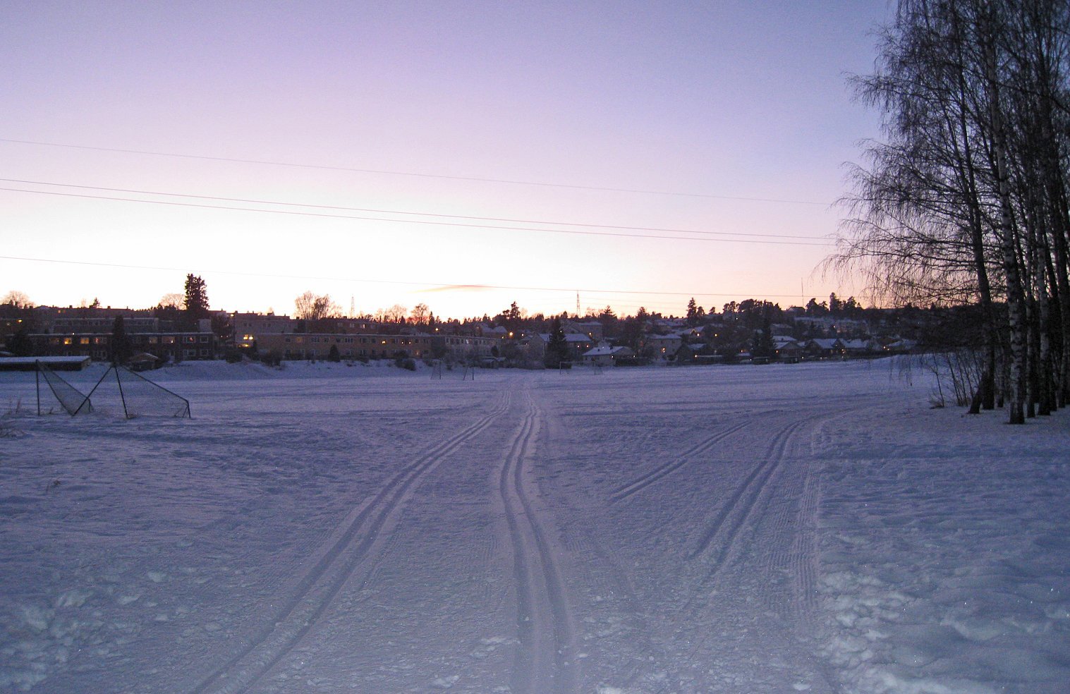 Nå er det fine skispor fra Abildsø og inn i Østmarka!