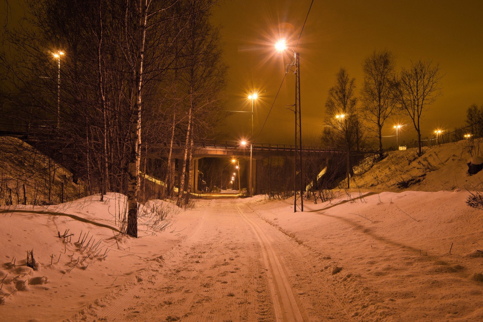 Nattlig tur fra Kjekstadmarka til Vestmarka