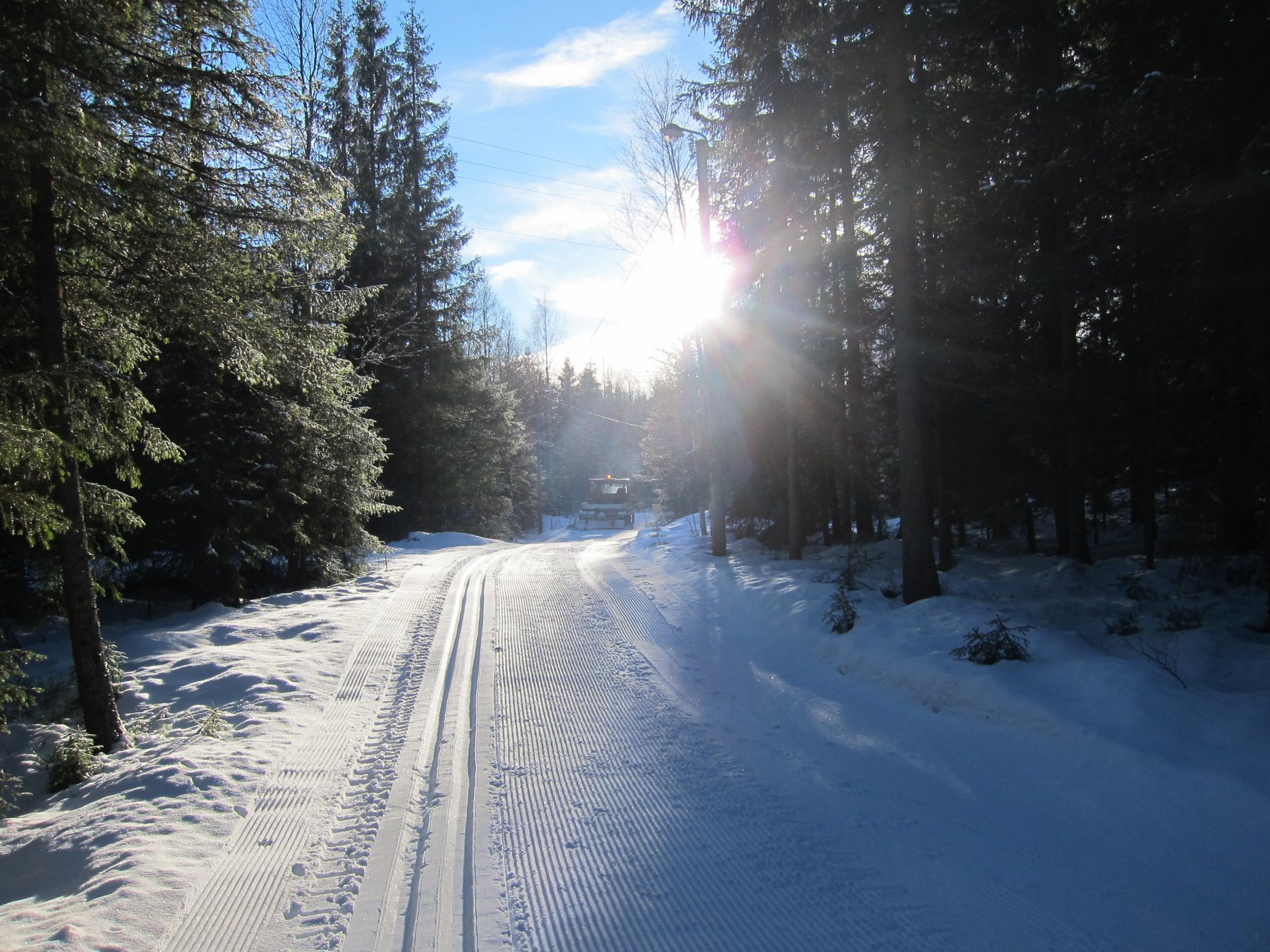 Naturlig lys i lysløypa