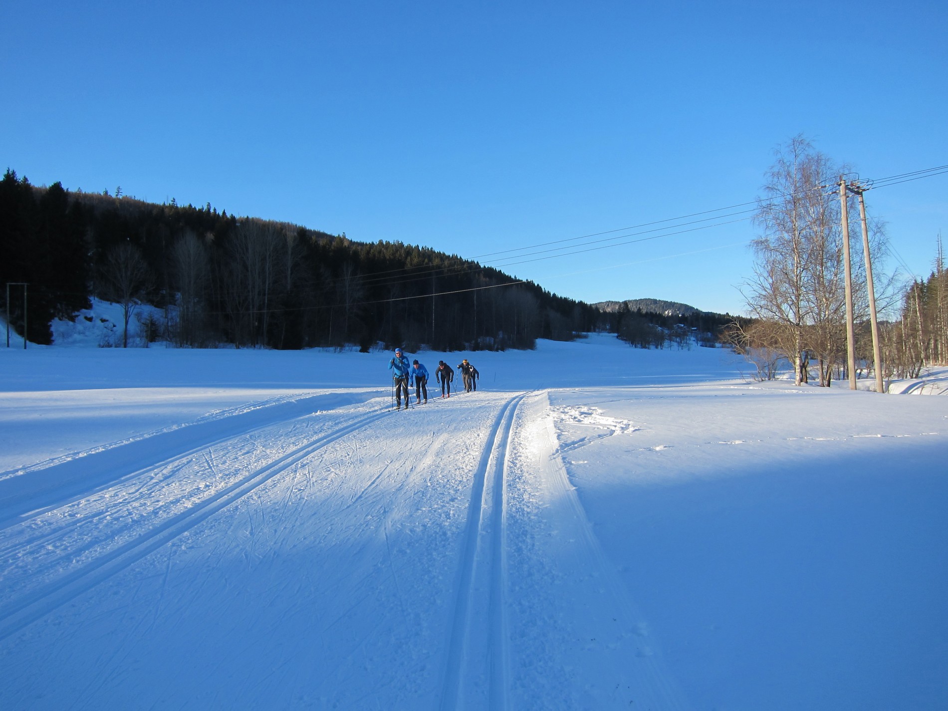 Ned Maridalen i lav sol