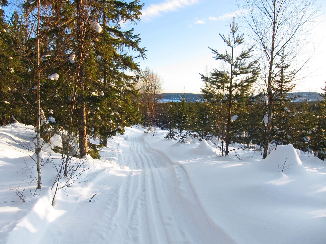 Nedover scooterløypa