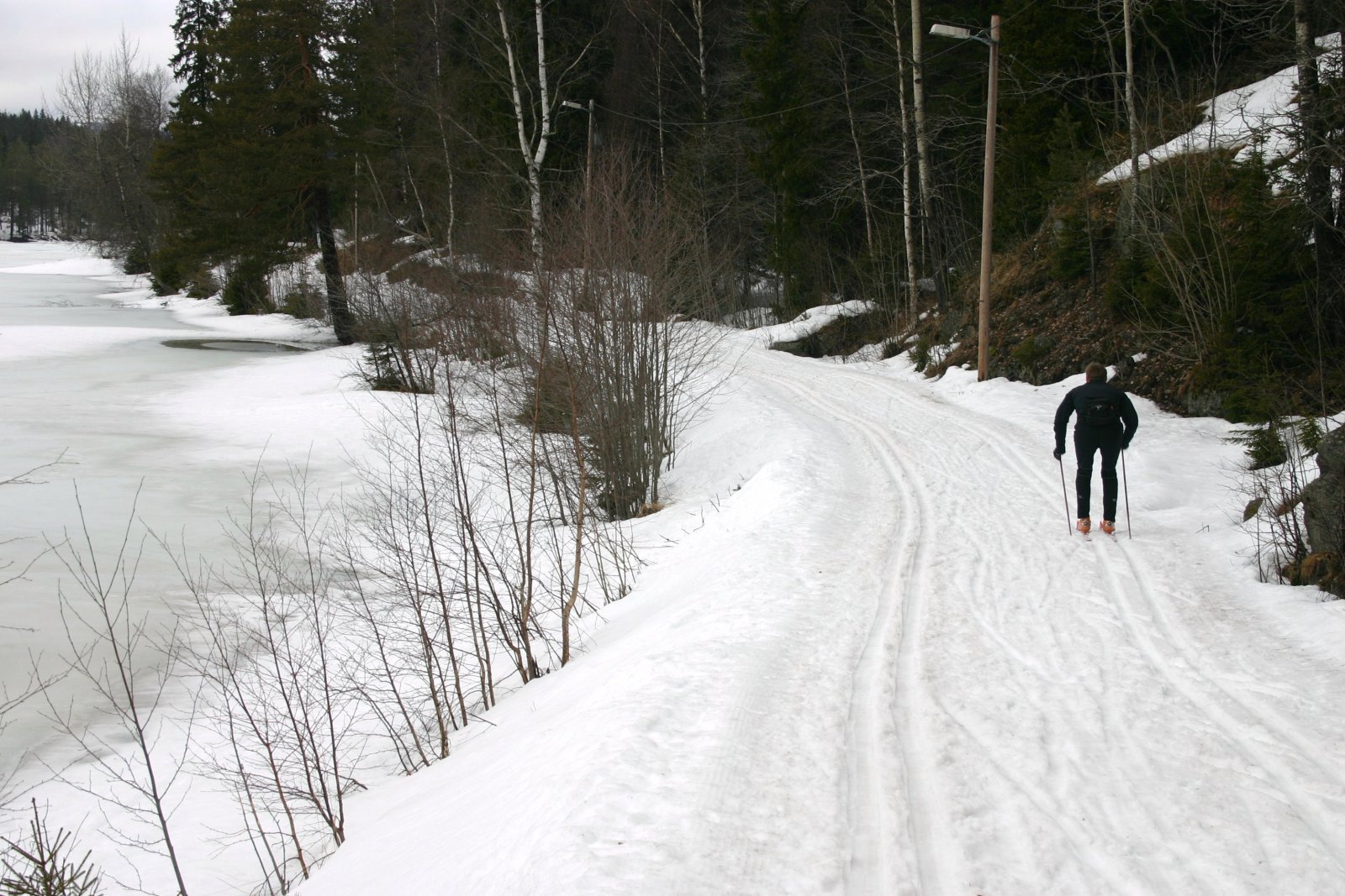 Nok snø ved Åklungen