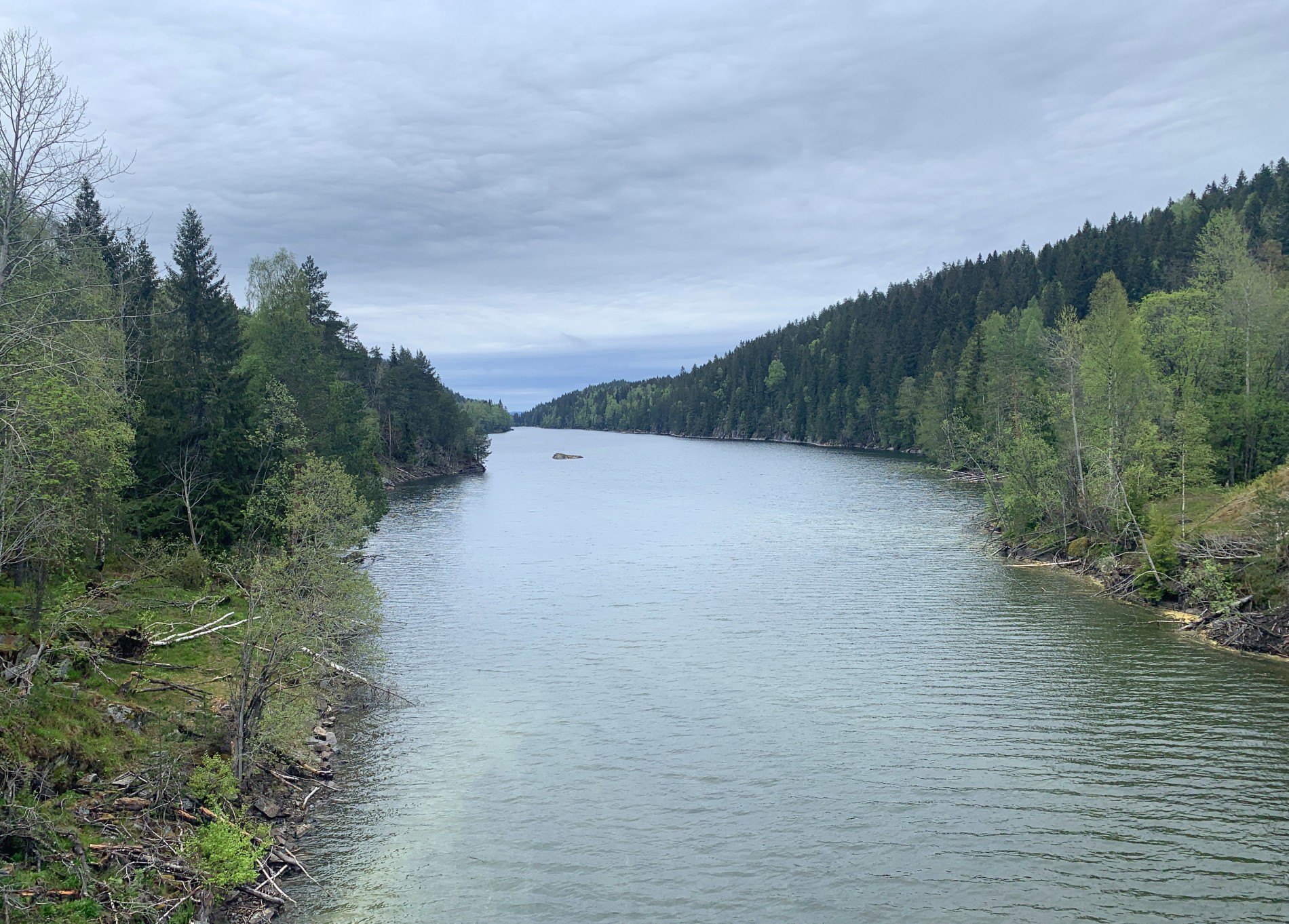 Nord-Elvåga sett fra dammen