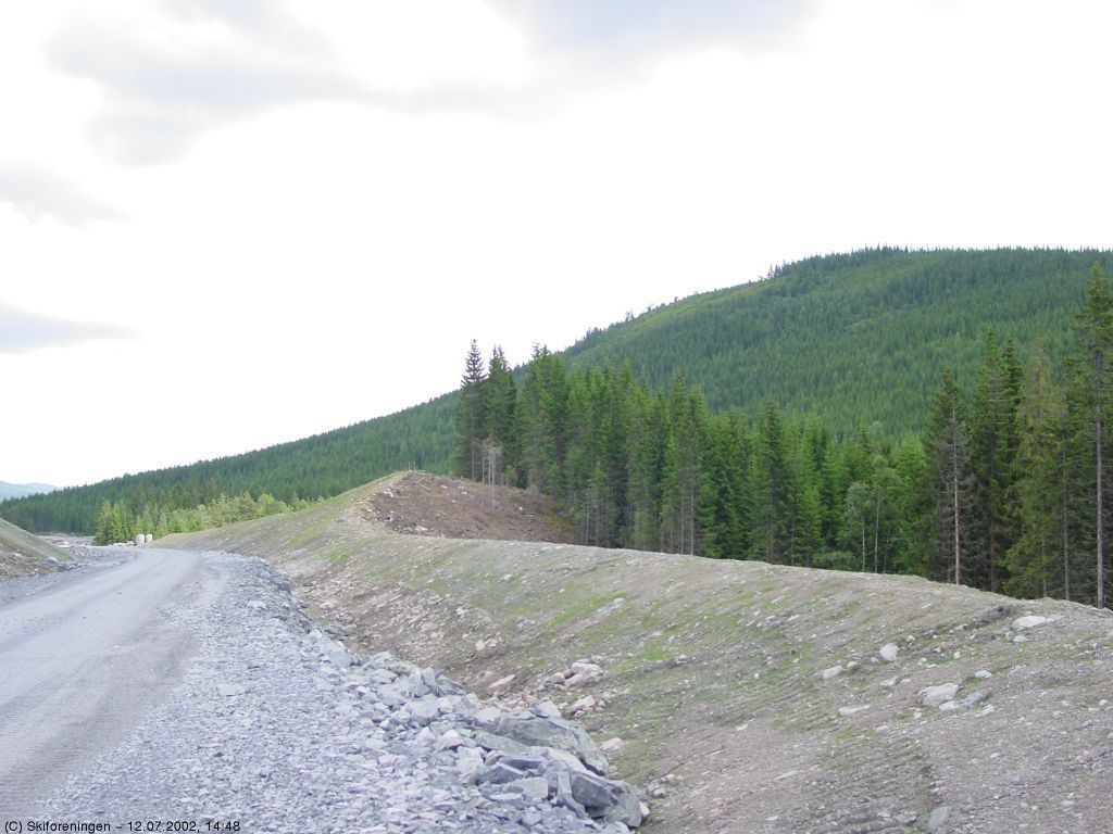 Ny fjellskjæring ved Snellingshøgda