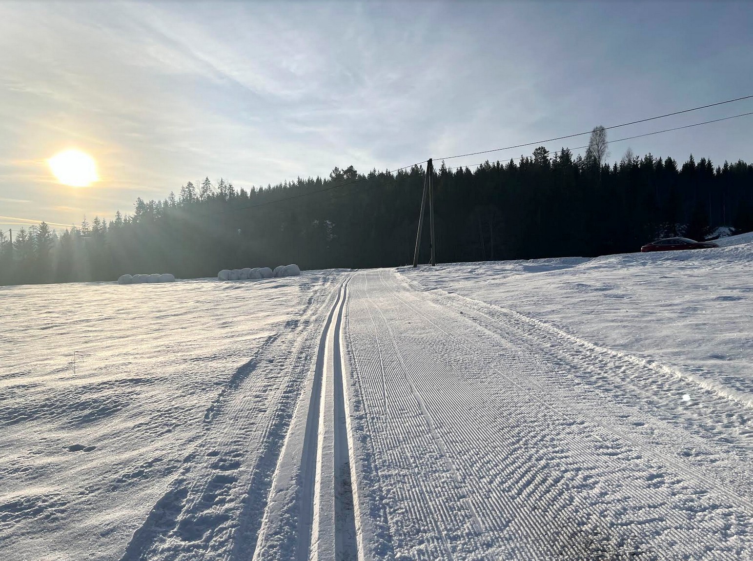 Ny løype og parkeringsplass på Kjosmyra