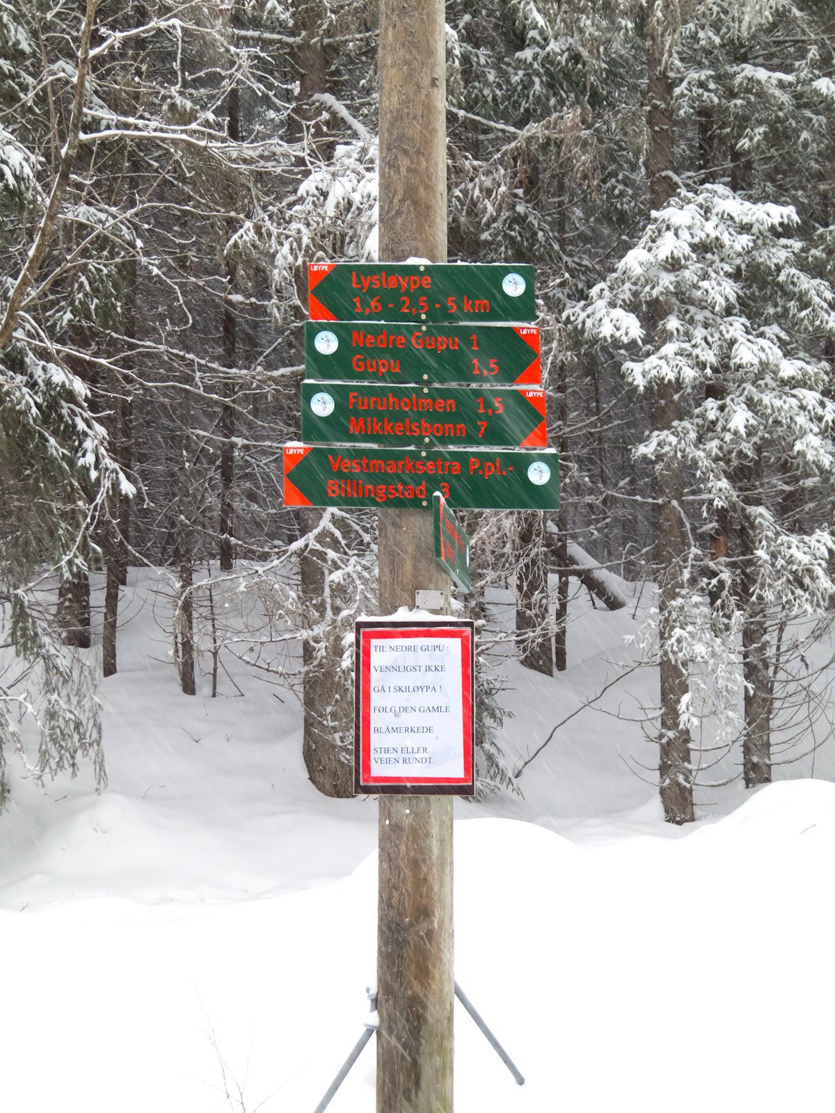 Nye løyper, nye skilt