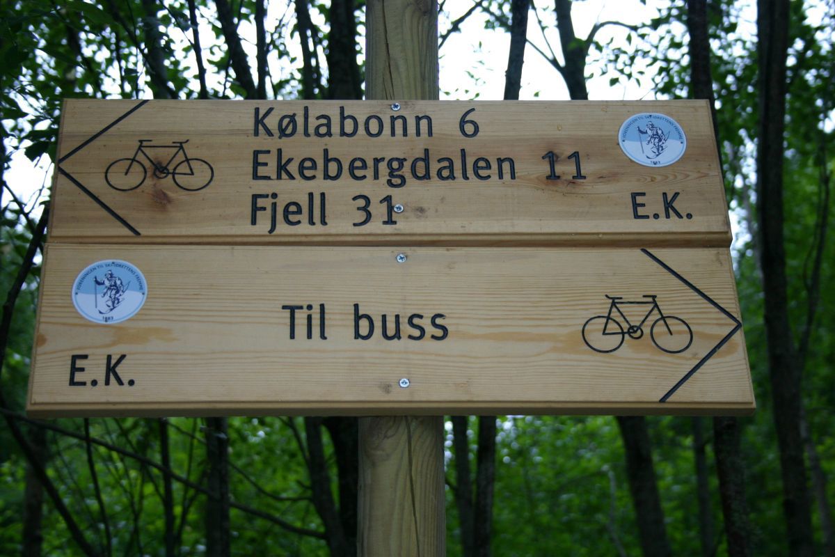 Nye sykkelskilt på Streifinn