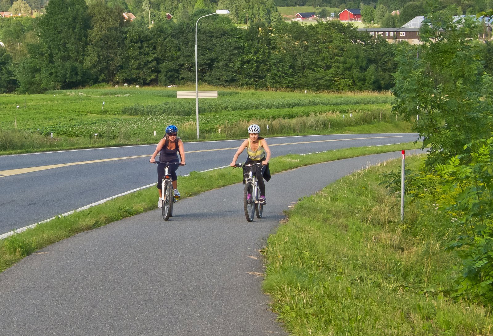 Opp bakken mot Øverland