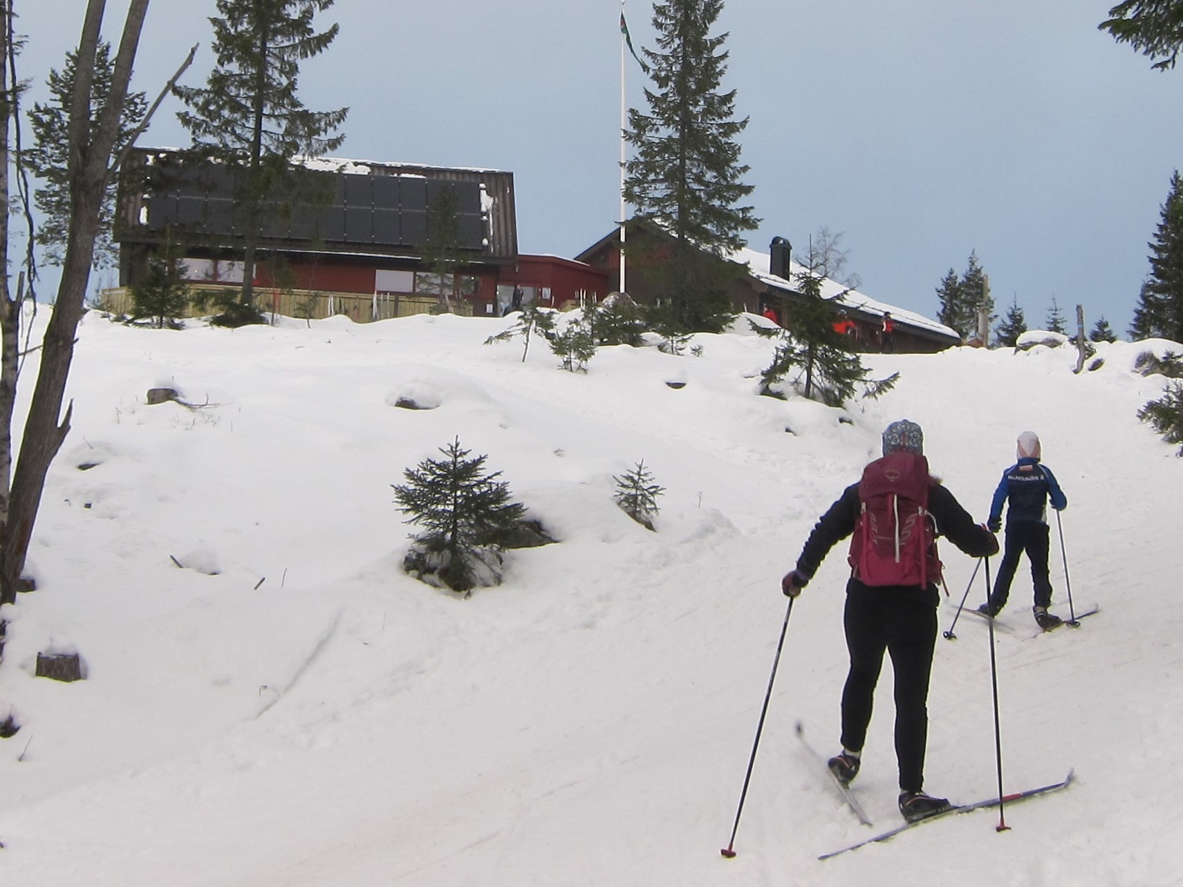 Opp bakken til Lushaughytta
