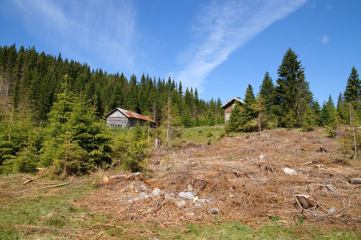 Opprydning foran Purvollen