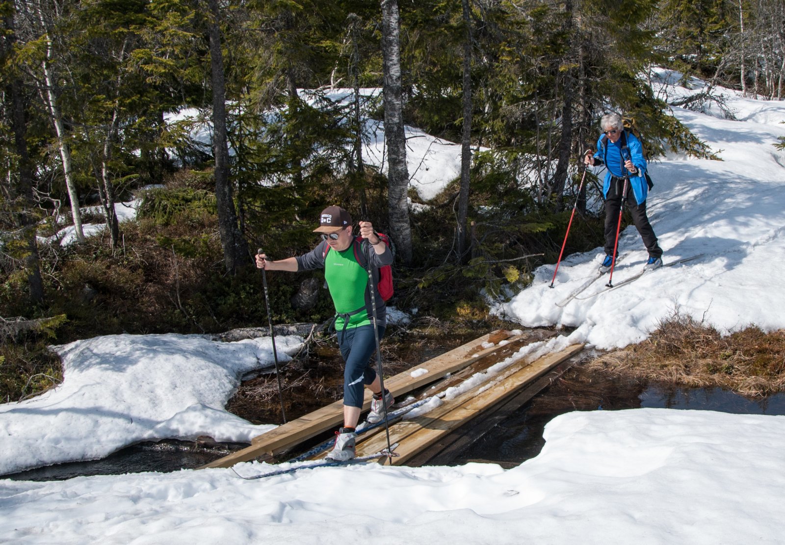 Over bekken ved Rødsteintjennet