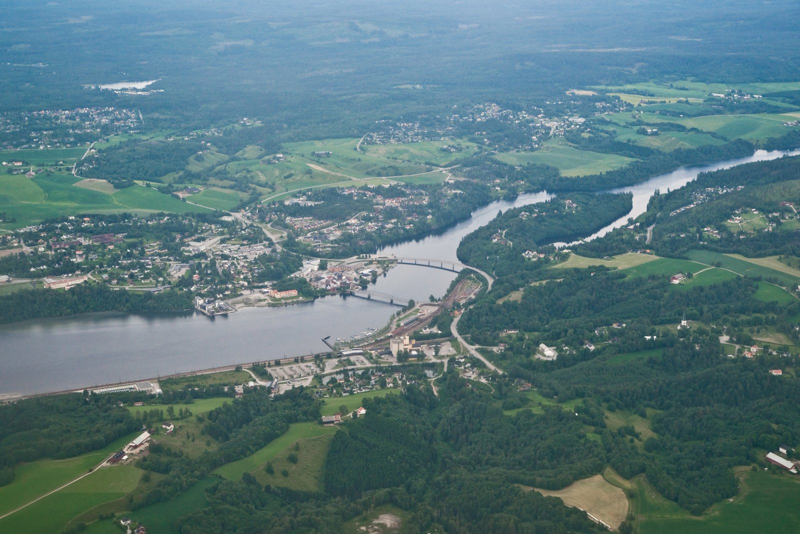 Over Eidsvoll en sommerdag