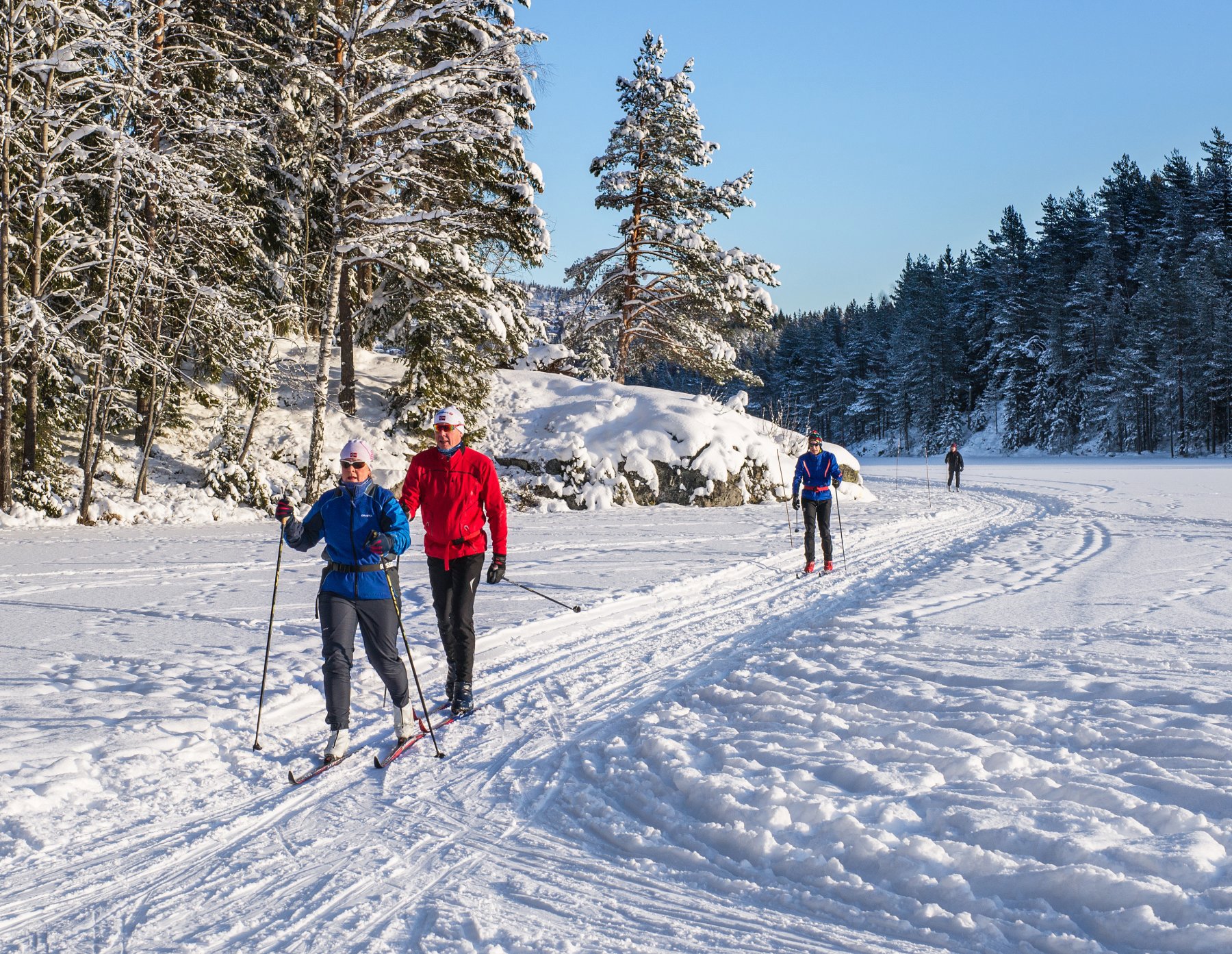 Over Østernvann på knirkeføre