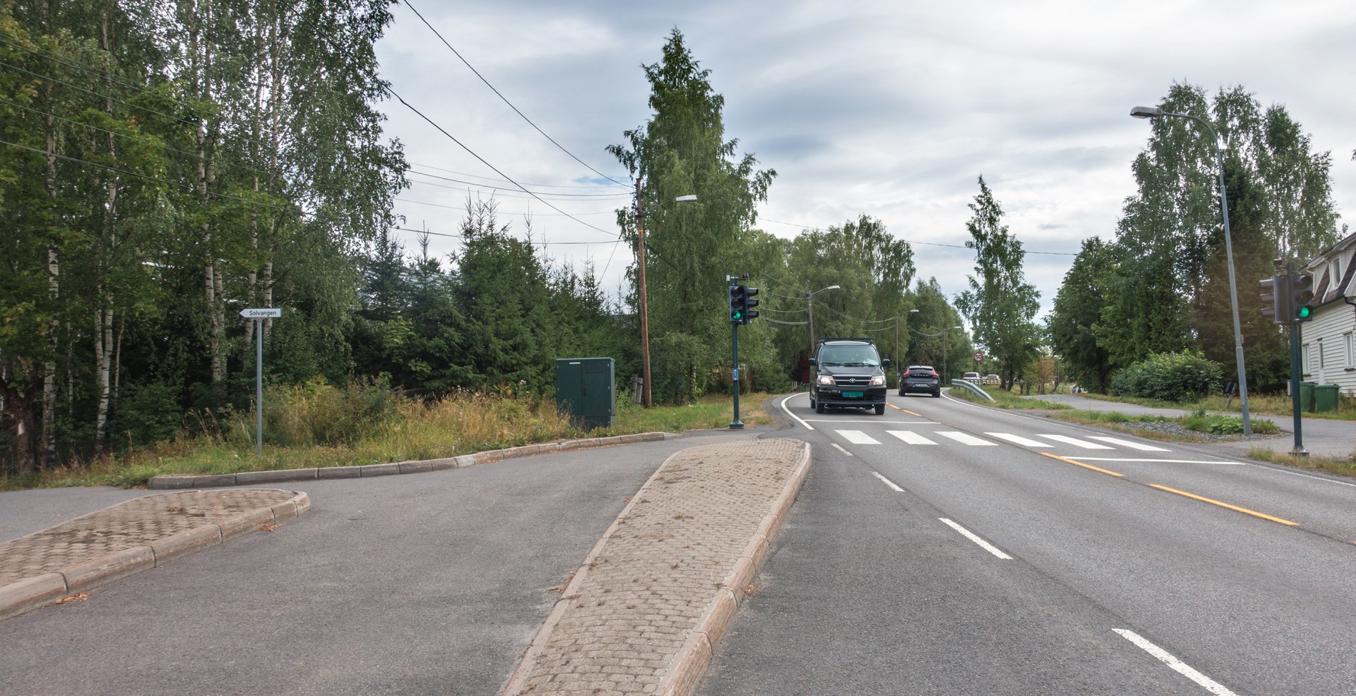 Overgang til ny rute