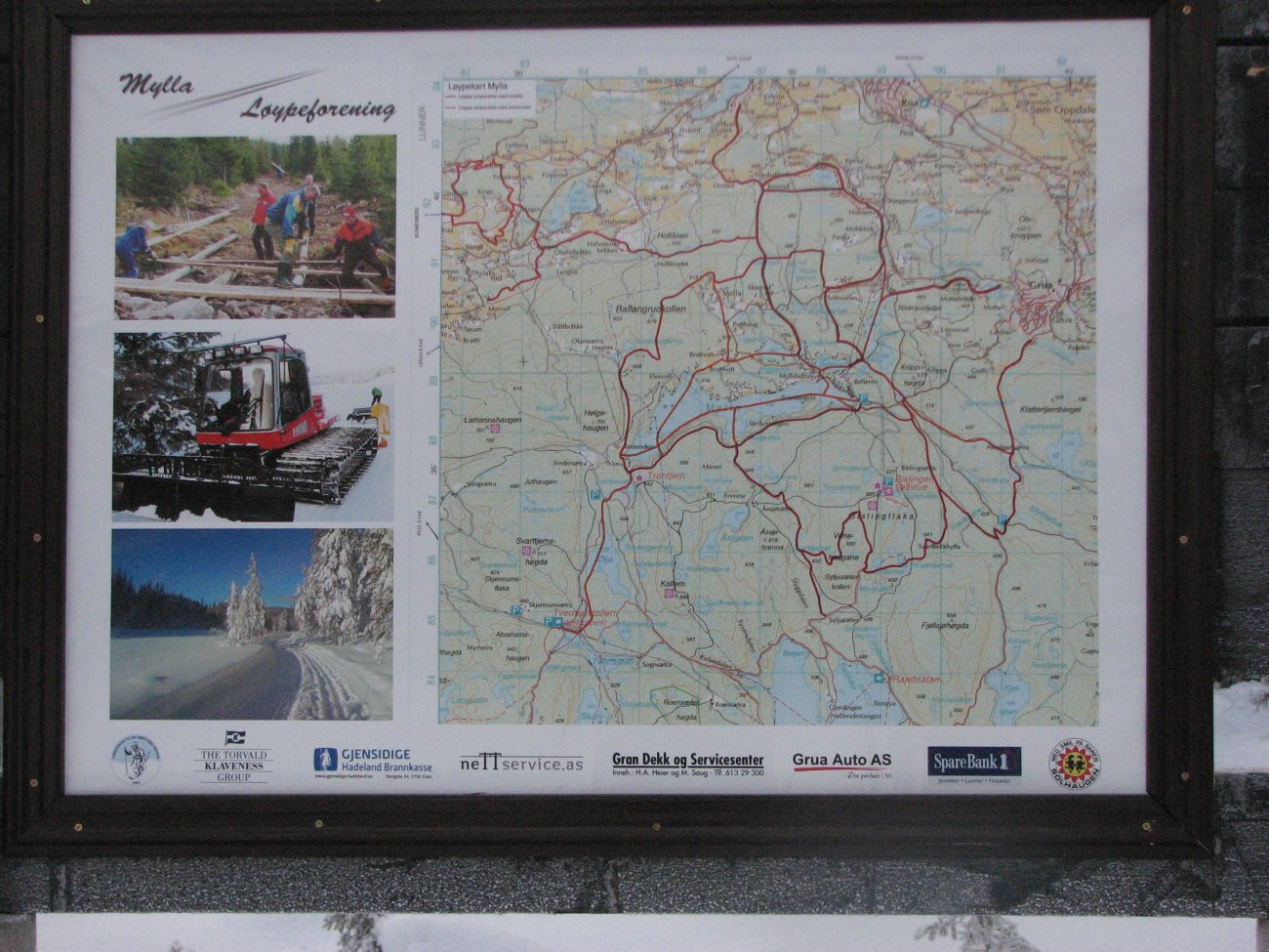 Oversiktskart for Mylla