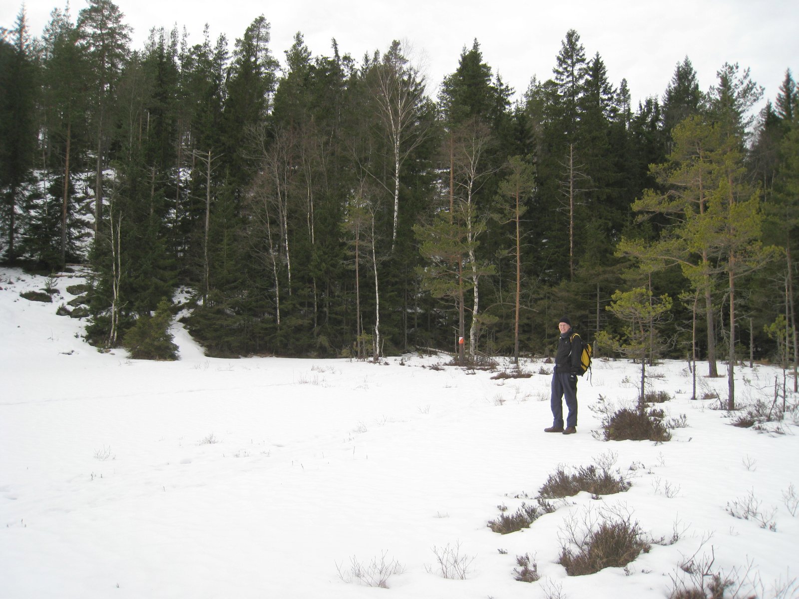 På fottur i Østmarka når skiføret svikter