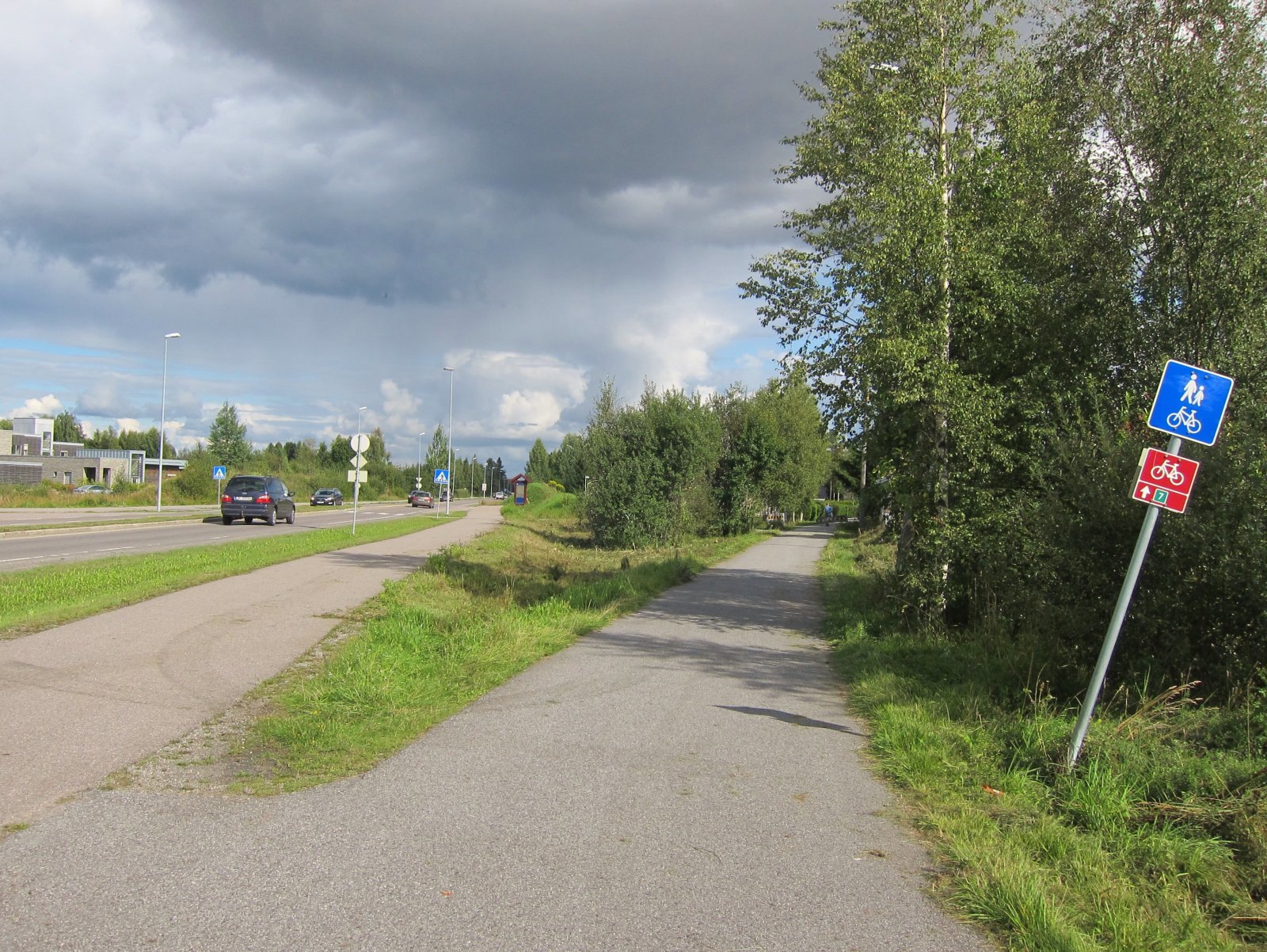 På nasjonal sykkelrute