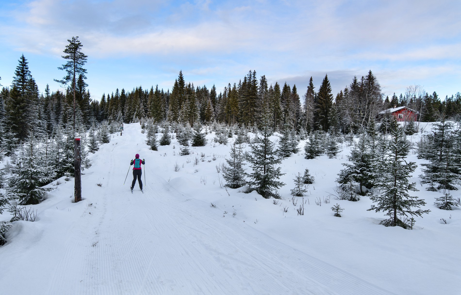 På ski forbi Kneikasetra