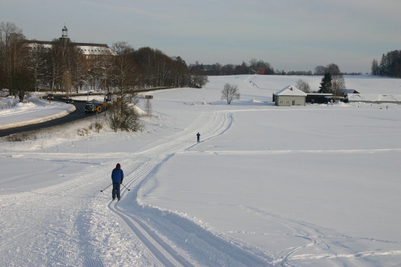 På ski langs Drøbakveien