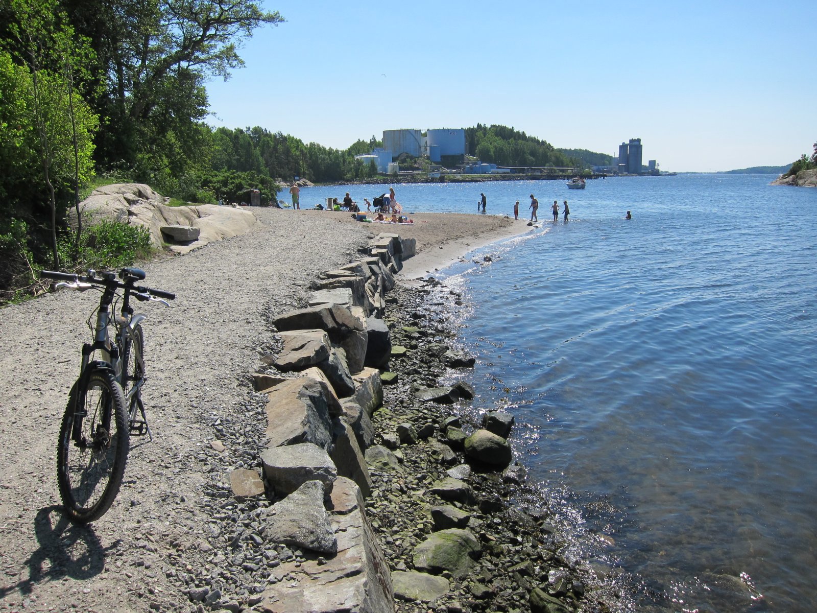 På sykkel ved Kulpestranda