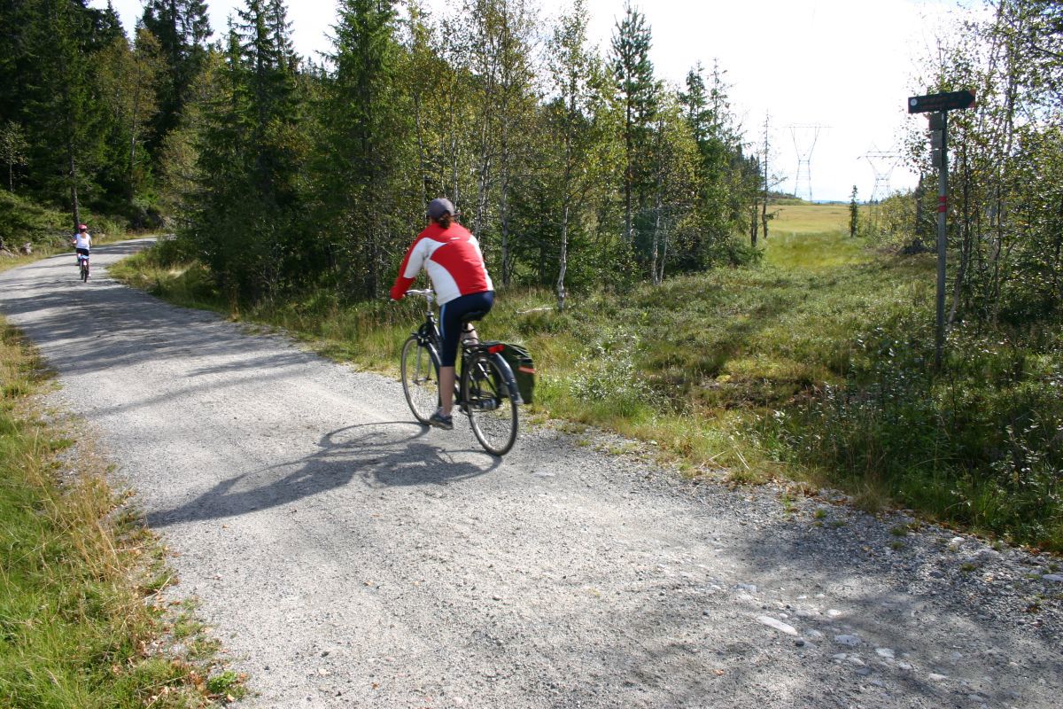 På to hjul ved Høgåsen