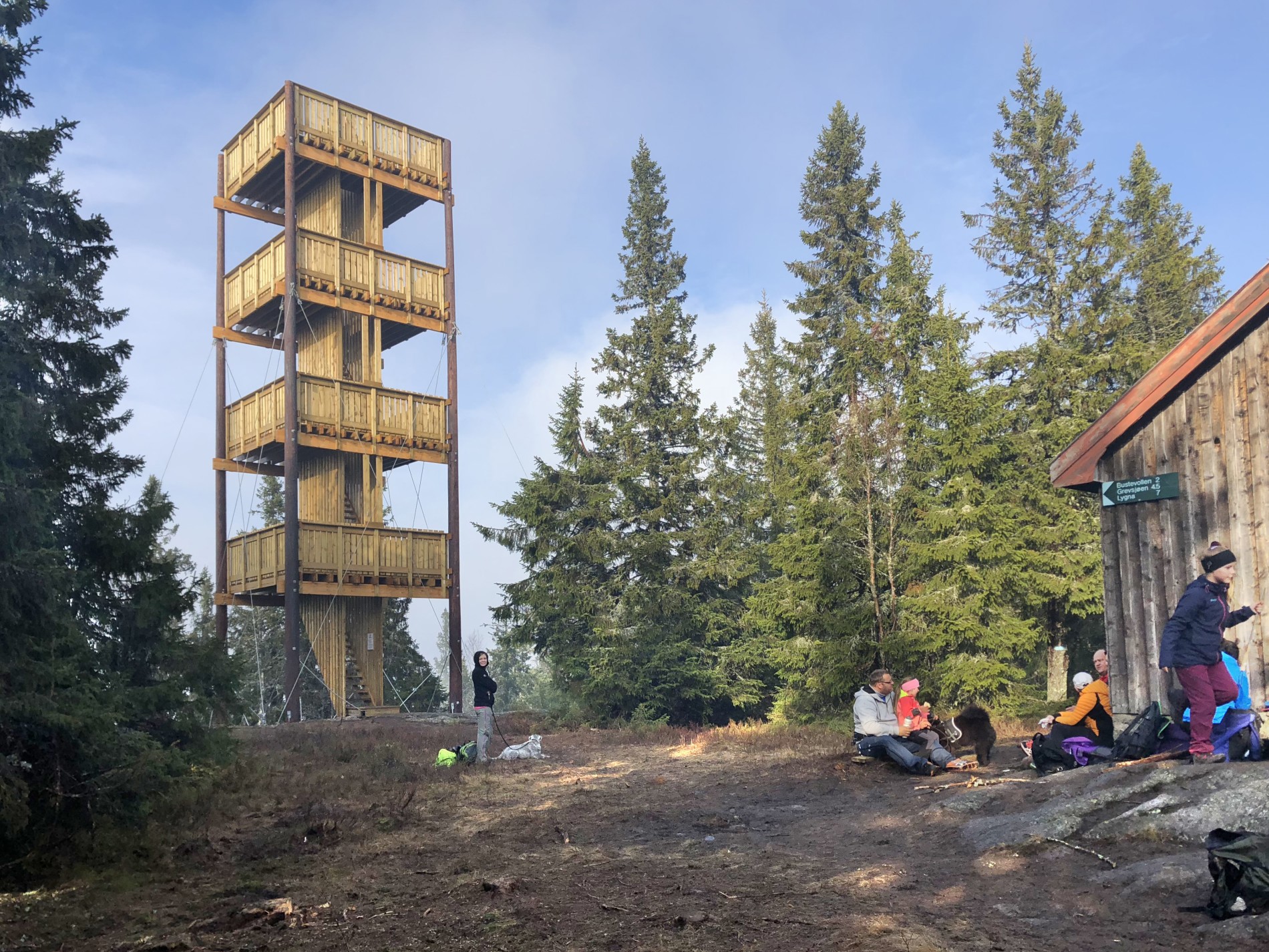På toppen av på Lushaugen