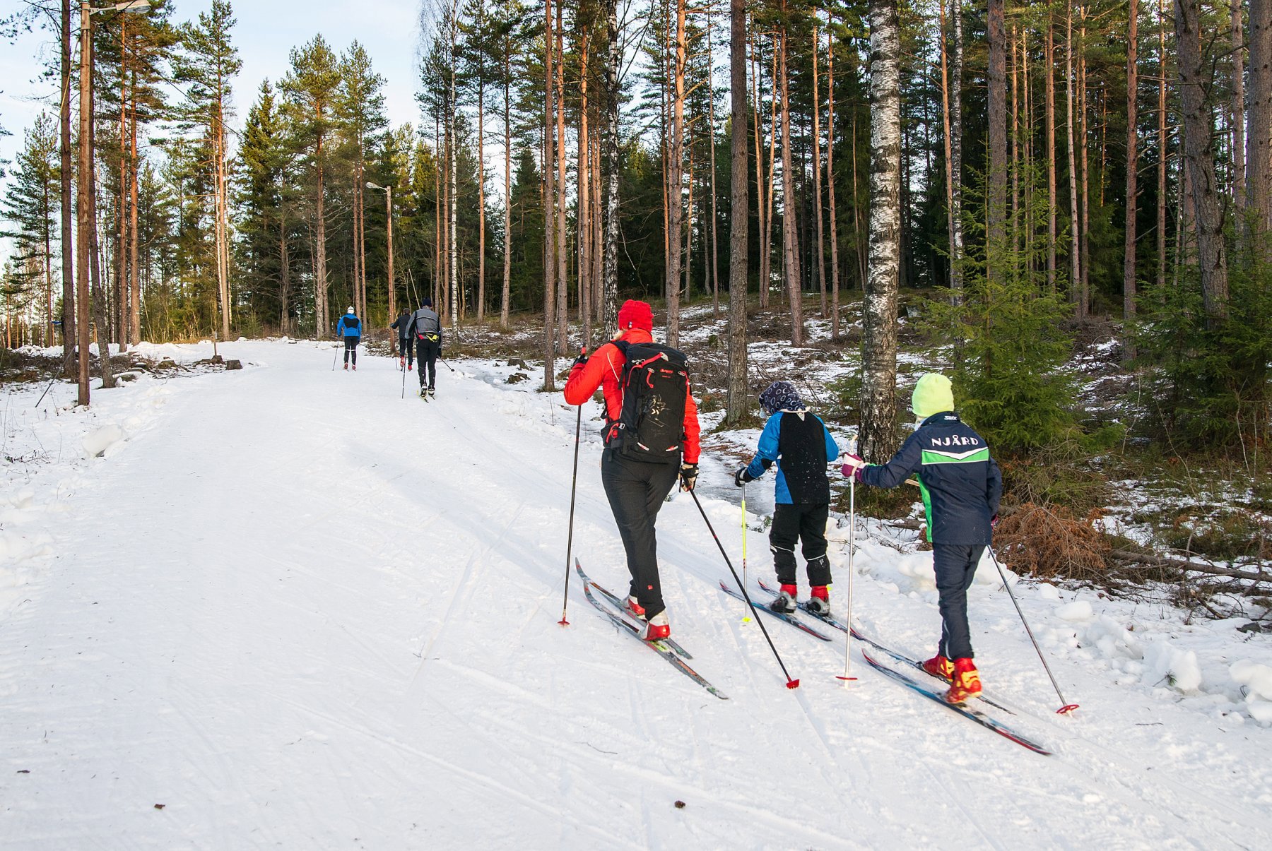 På tur på kunstsnø
