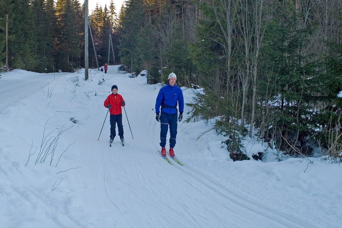 På vei fra Gråseterveien til Skansebakken