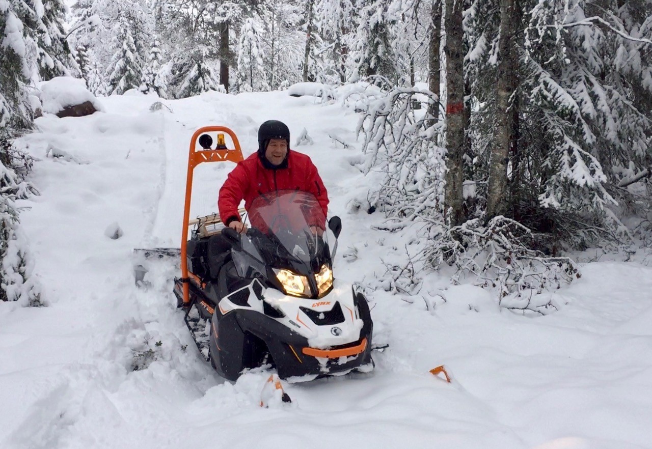 Pakking av løype ved Skjerva/Aklangen