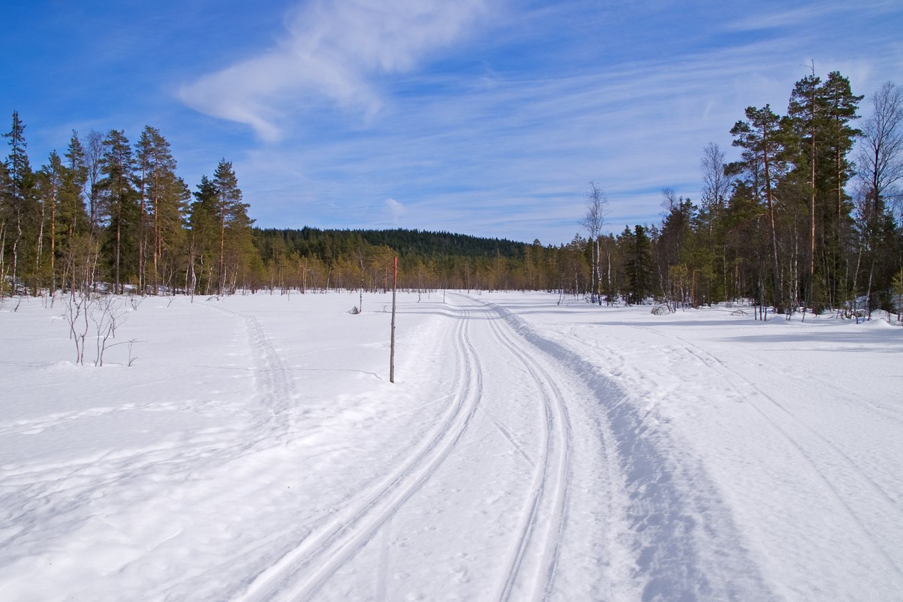 Påskeforhold i løypene ved Årstadvangen