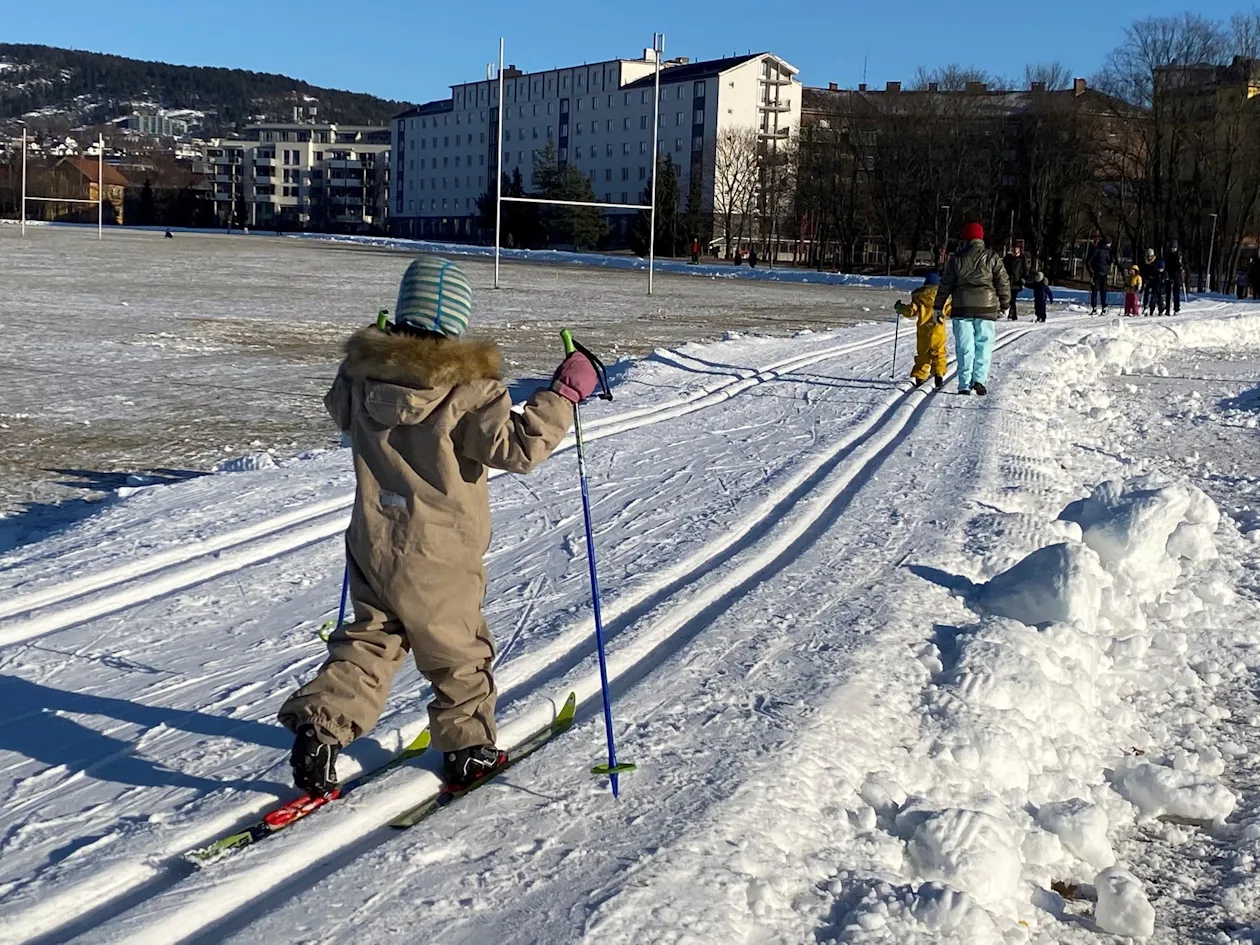 Populær skiløype på Voldsløkka Populær skiløype på Voldsløkka
