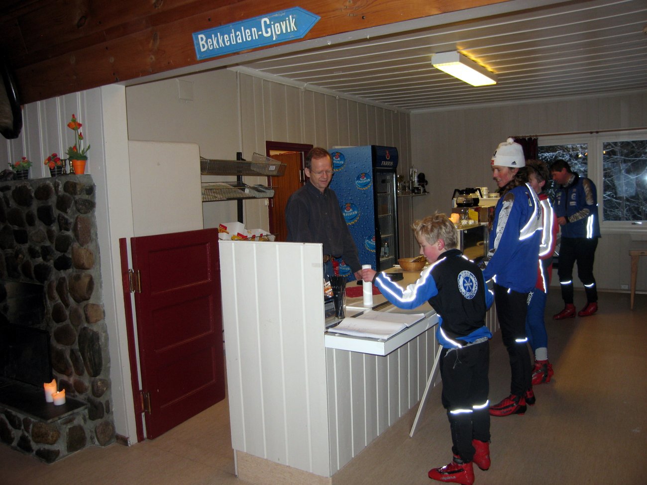 Populært turmål - vaffeldisken på Skistua!