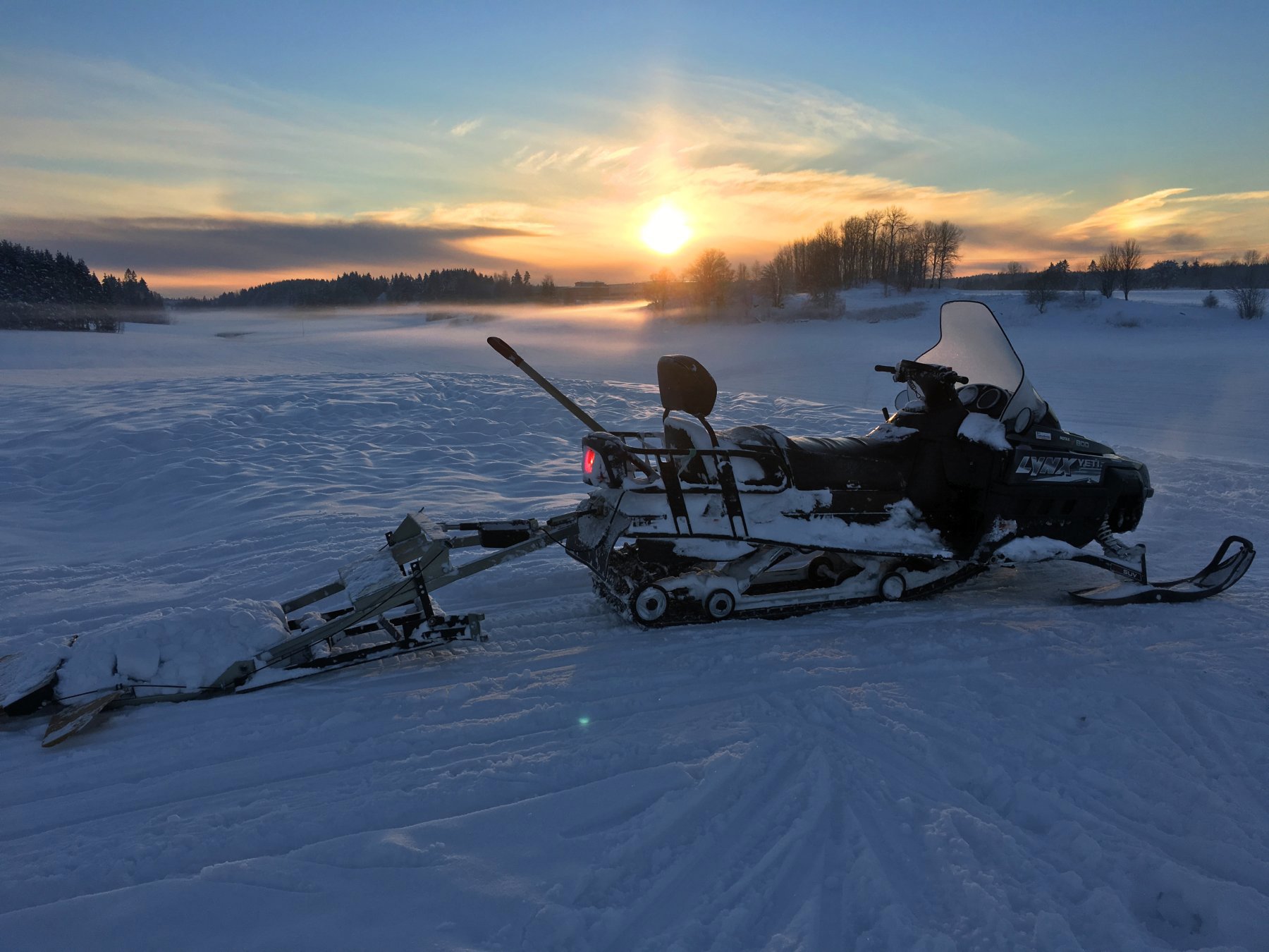Prepping i solnedgang
